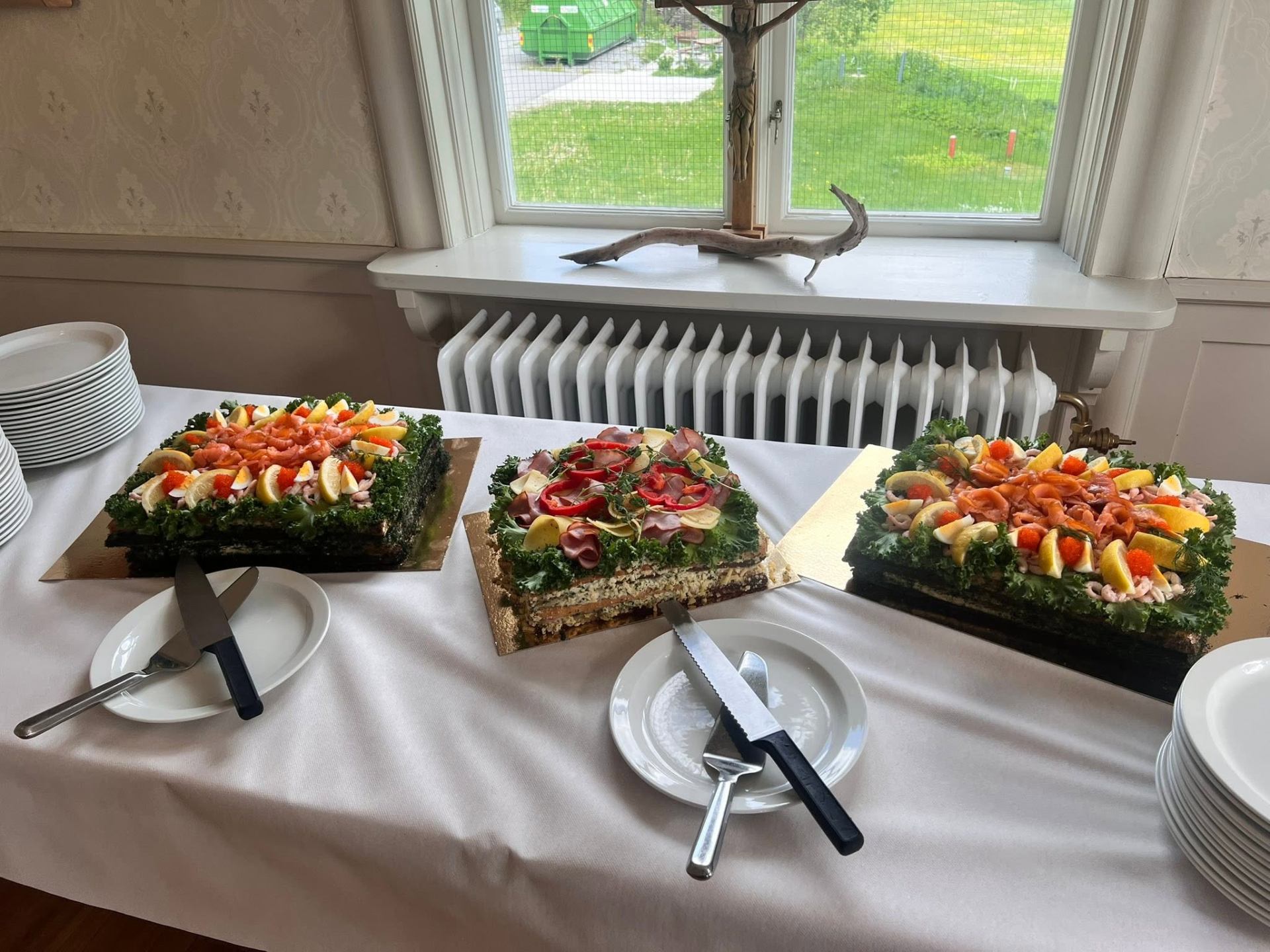Smörgåstårta och smörrebröd